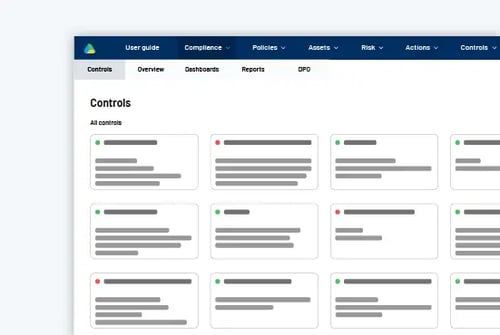 Digital oversigt over kontroller med status, klar til audit og dokumentation ved tilsyn.