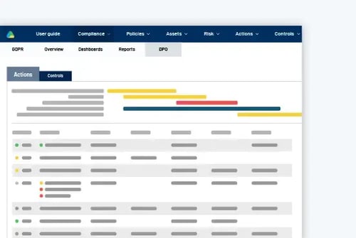 Overblik over oplysningspunkter i RISMA VSME-løsning med visualiseret status og datastruktur.