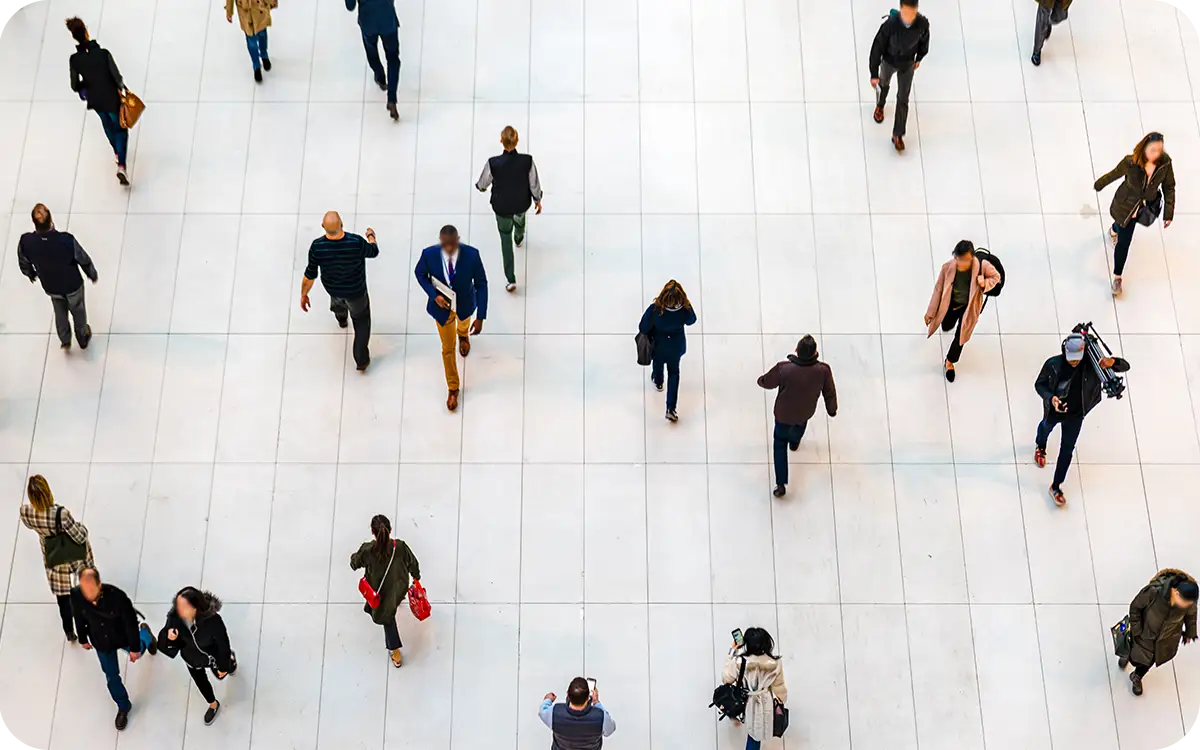 Image of people walking